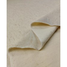 Kumaş Parça Kırçıllı Krem Renkte Örme Kumaş 190X280CM