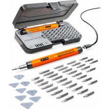 Arbix 3.7V Şarjlı Mini Elektrikli Tornavida Seti – 600MAH Type-C, 28 Parça Manyetik Hassas Uçlu Vida Seti