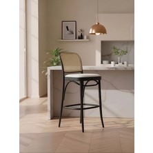 Gazzini Furniture Norella Bistro Ahşap Bar Sandalyesi