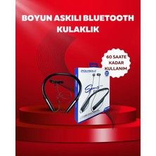 İlkyaz Fashion Polygold PG-100 Bluetooth 5.0 Boyun Bantlı Kulaklık – 50 Saat Konuşma Süresi, Type-C Şarj
