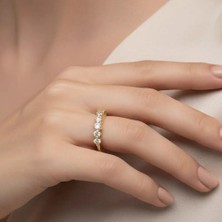 Stil Incisi/xupıng Jewelry Beş Taş Yüzük