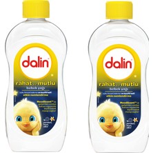 Dalin Rahat ve Mutlu Bebek Yağı 300 ml x 2 Etkin Nemlendirme Özelliği ile Hipoalerjenik