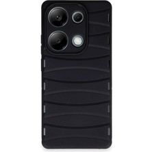 Mey Ithalat   Redmi Note 13 Pro 4g Kılıf Bibercas Silikon Kapak - Siyah