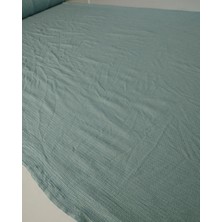 Kumaş Parça Nil Yeşili Renkte Bürümcüklü Jarse Kumaş 150X200CM