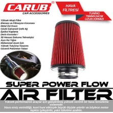 Callysta Hava Filtresi Kirmizi 24CM Uzun 76MM