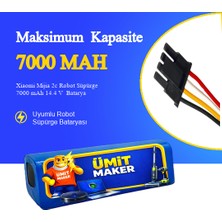 Xiaomi Mijia 2c Robot Süpürge 7000 mAh 14.4 V  Batarya – Orjinal Uyumlu Uzun Ömürlü, Yüksek Performans Pil