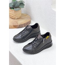 Mammamia D26YA-7755 Hakiki Deri Ortopedik Günlük Casual Sneaker Spor Ayakkabı Kadın
