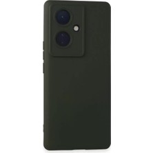 SiHako V29 Lite Kılıf Nano Içi Kadife Silikon - Koyu Yeşil