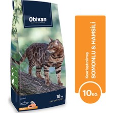 Obivan 10 kg Somonlu ve Hamsili Kısırlaştırılmış Kedi Maması Premium Kalite ve Besleyici İçerik