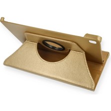 Colezium Galaxy T500 Tab A7 10.4 Kılıf 360 Tablet Deri Kılıf - Gold