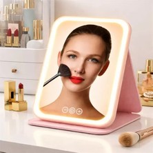 SiHako PM-27372 Dc 5V Işıklı 3 Renk Modlu Şarjlı Katlanabilir Ledli Küçük Boy Profesyonel