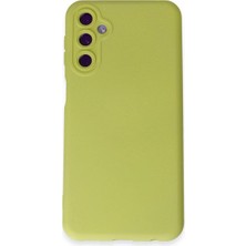 Wovna  Galaxy M14 5g Kılıf Nano Içi Kadife  - Sarı