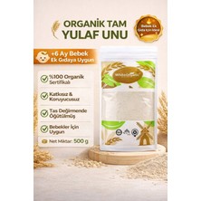 White Organic Organik Tam Yulaf Unu 500 gr Ek Gıda 6-9 Ay İçin Uygun Tahıllı
