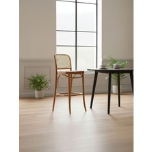 Gazzini Furniture Norella Hazeranlı Ahşap Bar Sandalyesi