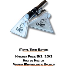 Tonkut Karcher Puzzi 8/1 10/1 Uyumlu Koltuk ve Halı Yıkama Başlığı Metal Tetikli Polikarbon Vakum Başlığı