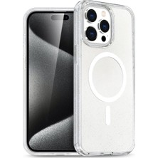 Colezium Iphone 15 Pro Kılıf  Magsafe Kapak - Şeffaf