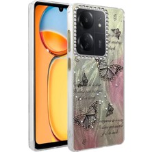 SiHako Redmi 13C Kılıf Blade Aynalı Desenli Kapak - Desen 6