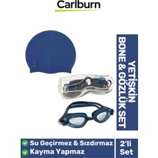 PremiumPort Elastik Su Geçirmez Silikon Yüzücü Şapkası, 2’li Yetişkin Seti