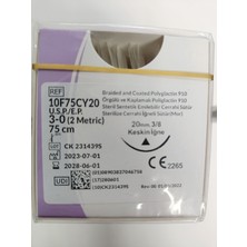 Cerrahi Iplik 3-0 (2m) 20MM 3/8 Keskin, 12 Adet