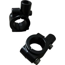Mondial Motosiklet Ayna Bağlantı Kelepçesi Sağ Sol 10 mm Düz Diş ( 2 Adet )