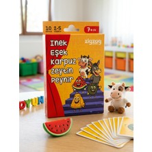 Peluvel - Inek Eşek Karpuz Zeytin Peynir | Hızlı Refleks Kart Oyunu