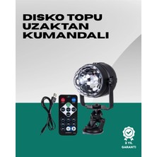 Pileli Store 7 Farklı Aydınlatma Modu ve Ses Sensörlü Disko Topu Lambası