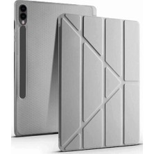 DS LLC Samsung Galaxy X510 Tab S9 Fe 11 Kılıf Kalemlikli Mars Tablet Kılıfı - Koyu Gri