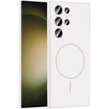 SiHako Galaxy S23 Kılıf Jully Magsafe Kapak - Beyaz