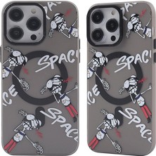 Wovna  Iphone 14 Pro Kılıf Apollo Magneticsafe Desenli Kapak - Apollo Siyah - 3