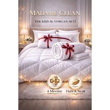 Tek Kişilik Antialerjik Lüx Microfiber Yorgan + 1 Adet 800 gr Boncuk Slikon Yastık Seti