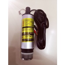 24V Mini Sıvı Transfer Pompası, 51MM Dalgıç Yağ ve Su Pompası