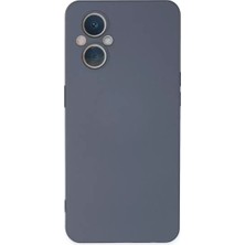 SiHako Reno 7 Lite Kılıf Nano Içi Kadife Silikon - Gri