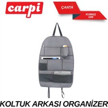 Callysta Ceplik Koltuk Arkasi Organizer Kumas Gri Çantali