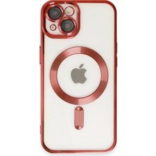 DS LLC Apple Iphone 14 Plus Kılıf Kross Magneticsafe Kapak - Kırmızı