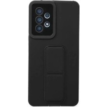 SiHako Galaxy A53 5g Kılıf Mega Standlı Silikon - Siyah