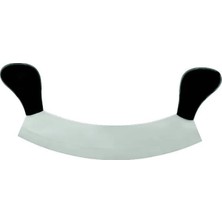 İlkyaz Fashion Eco Lounge Ündeğerli Bursa Paslanmaz Çift Saplı Pizza Satır, Zırh Bıçağı 25 cm