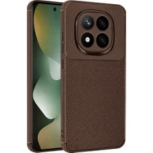 Bilfold   Note 15 Pro 5g Auto Fus Karbon Kapak - Kahverengi