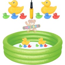 PremiumPort Büyük 102 cm 3 Boğumlu Renkli Çocuk Havuzu ve Yavruları Seti