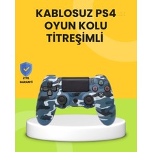 DS LLC Ps4 Uyumlu Kablosuz Oyun Kolu Ergonomik Çift Titreşimli