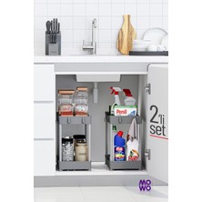 PremiumPort Pratik Çok Amaçlı Mutfak ve Banyo Rafı Seti, Düzenleyici, Kavanozlar