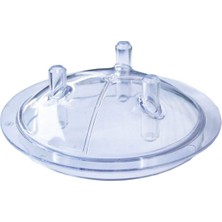 30 Litre Şeffaf Süt Güğüm Kapağı Etekli, 3 Gözlü, Dayanıklı ve Kullanışlı