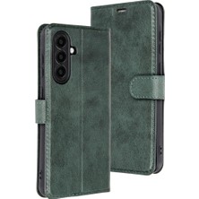 DS LLC Samsung Galaxy A56 Kılıf Trend S Plus Kapaklı Kılıf - Yeşil