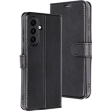 DS LLC Samsung Galaxy A36 Kılıf Trend S Plus Kapaklı Kılıf - Siyah