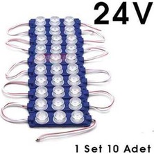 Callysta Parmak Lamba 3 Ledli Mavi     24V (10 Lu) Set