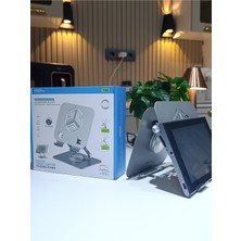 Acl T-125 Alüminyum Alaşımlı 360° Dönebilen Metal Katlanabilir Tablet ve Laptop Standı