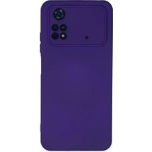 Verto Newface Xiaomi Poco M4 Pro 4g Kılıf Nano Içi Kadife Silikon - Mor