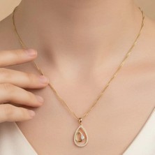 Stil Incisi/ Xupıng Jewelry Damla Zirkon Taşlı Kolye