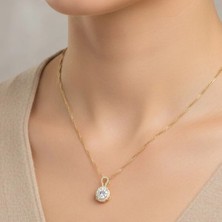 Stil Incisi/xupıng Jewelry Everya Zirkon Taşlı Kolye