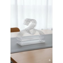 PremiumPort Şal ve Eşarp Askısı Kuğu Model, Çok Amaçlı Şeffaf Dolap Düzenleyici (10 Adet)