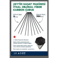 Silkeleme Makinesi Karbon Fiber Çubuk 5 mm 10 Adet Zeytin Hasadı